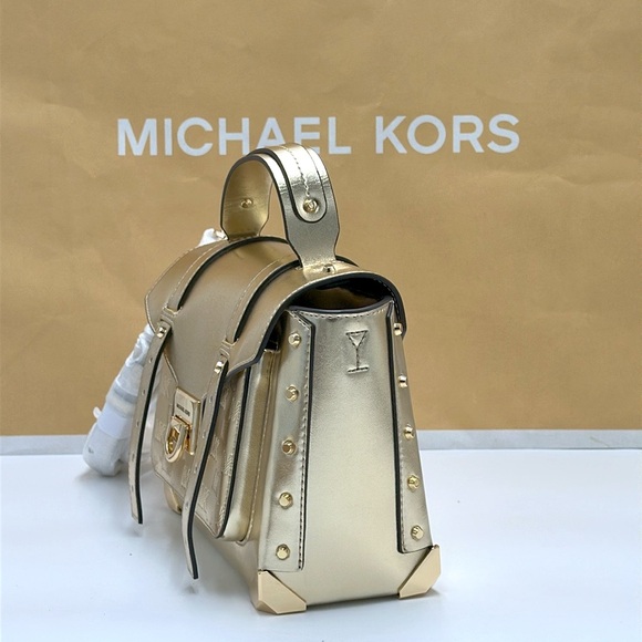 Michael Kors Manhattan Medium
Satchel Shoulder Crossbody bag MK
Pale Gold - Picture 6 of 14